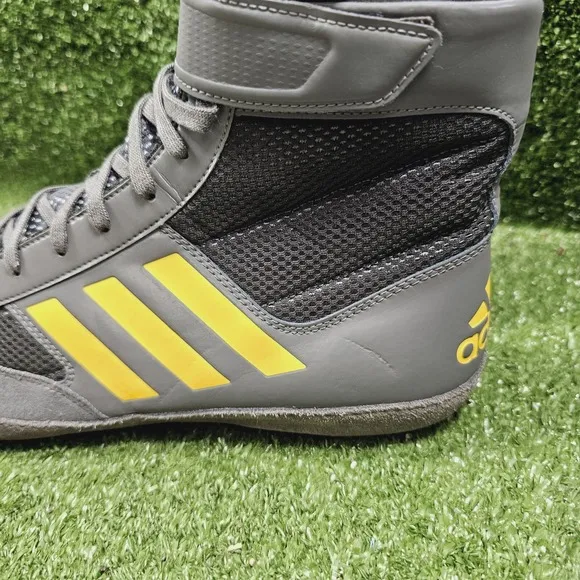 Adidas Combat Speed 5 Gray Athletic Wrestling Combat MMA Shoes Mens Size 12.5