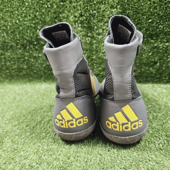 Adidas Combat Speed 5 Gray Athletic Wrestling Combat MMA Shoes Mens Size 12.5