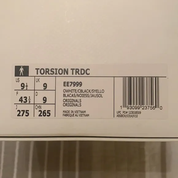 Adidas Consortium Torsion TRDC size 9.5