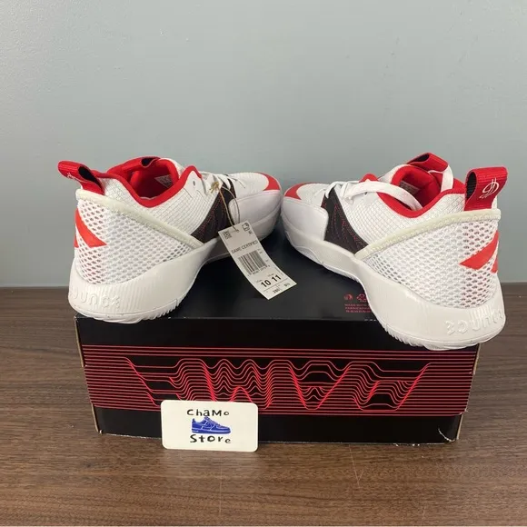 Adidas Dame Certified Basketball Shoes White Red Black GY8965 Men’s Sz