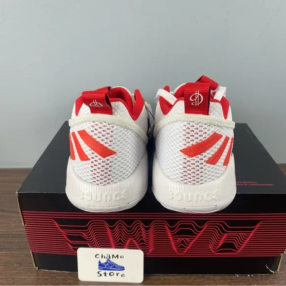 Adidas Dame Certified Basketball Shoes White Red Black GY8965 Men’s Sz