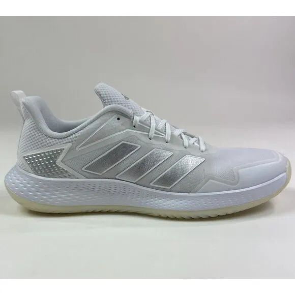 Adidas Defiant Speed Womens 10 White Silver Tennis Shoes Sneakers Low ID1510