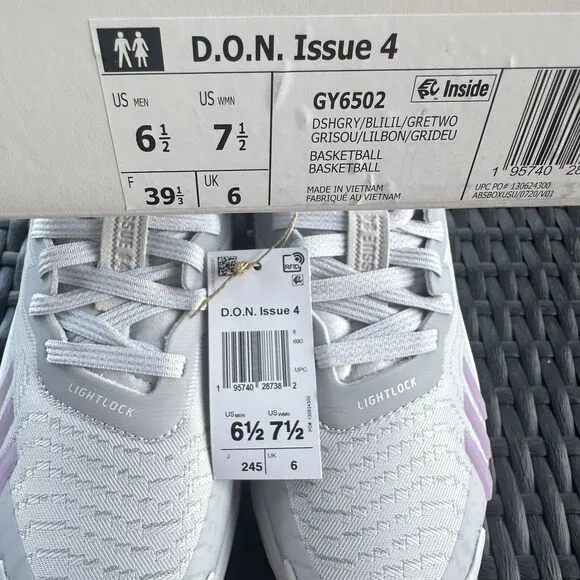 Adidas D.O.N. Issue #4 Dream It Men's Basketball Shoes GY6502 Size 6.5