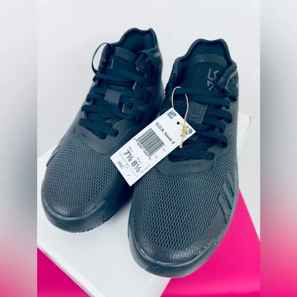 Adidas D.O.N. Issue #4 Lights Out Black Unisex Basketball Shoes M 7 1/2/…