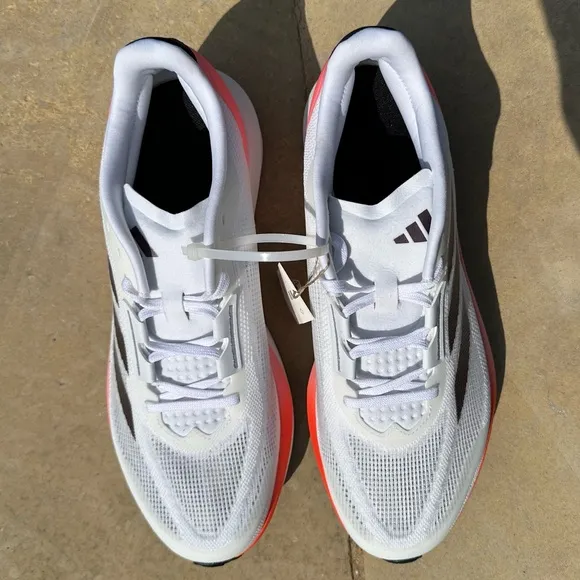 Adidas Duramo Speed M White Pink Running Shoes- Size 12 Mens IF1205