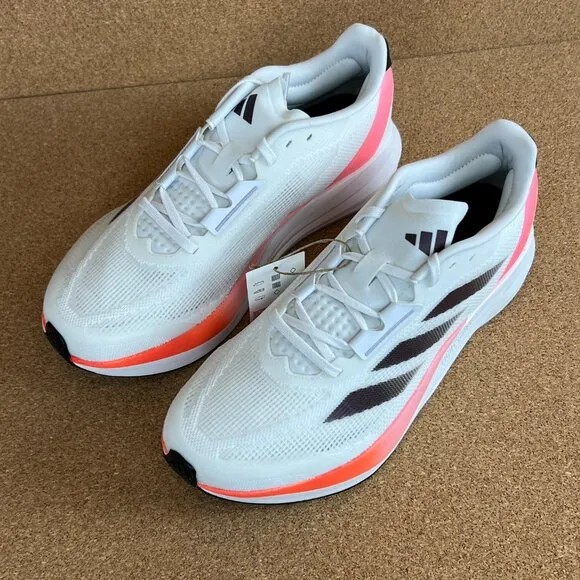 Adidas Duramo Speed Men's Running Shoes Size 10 White Athletic Sneakers NEW!