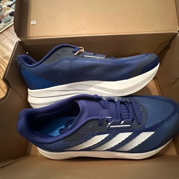 Adidas Duramo speed men's size 11 M blue and white sneaker tennis shoes
