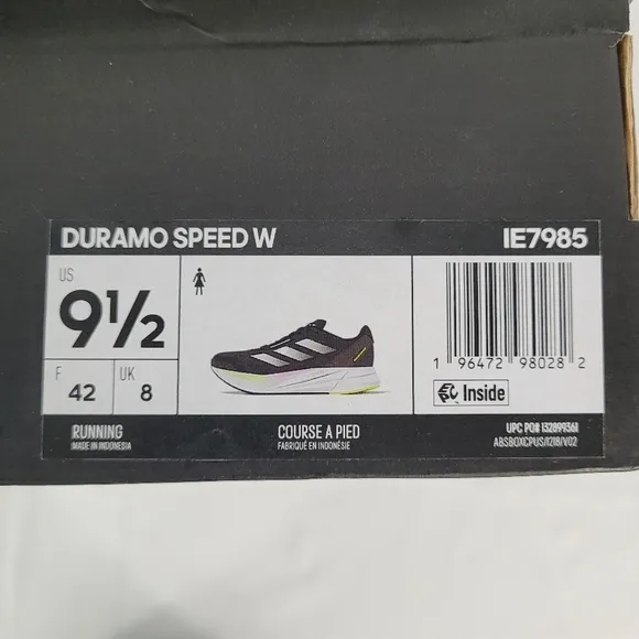 Adidas Duramo Speed Women's Sneakers Running Shoes Gray/White Size 9.5 NIB