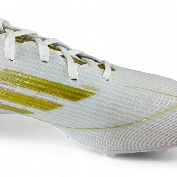 adidas F50 League MG Multi-Ground White Gold Men's Soccer Cleats IE0604