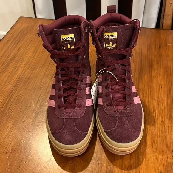 Adidas Gazelle Boots Shoes Sneakers new Maroon ID6882 Women’s Sizes