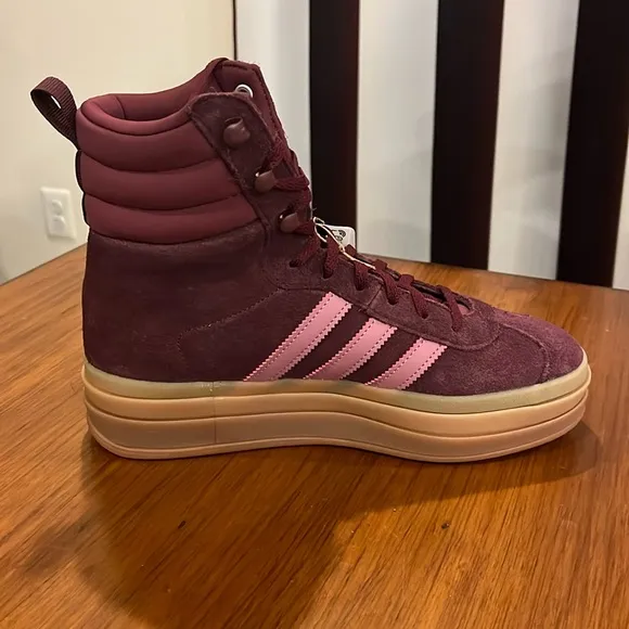 Adidas Gazelle Boots Shoes Sneakers new Maroon ID6882 Women’s Sizes