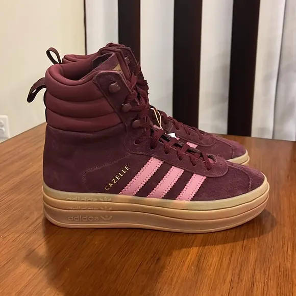 Adidas Gazelle Boots Shoes Sneakers new Maroon ID6882 Women’s Sizes