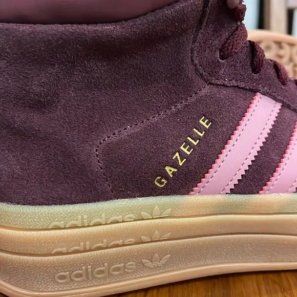Adidas Gazelle Boots Shoes Sneakers new Maroon ID6882 Women’s Sizes
