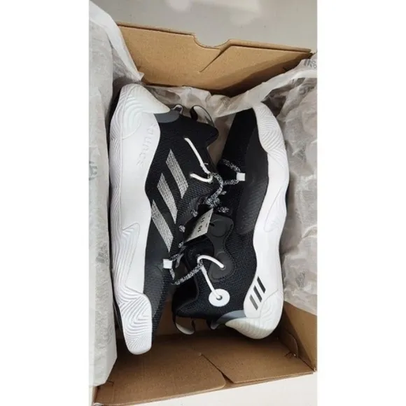 ADIDAS Harden Stepback 3 Men's 6.5 Women's size 7.5 Black/White Basketball