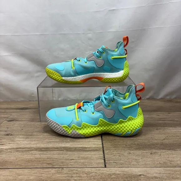 Adidas Harden Vol 6 Basketball Shoes Pulse Aqua / Yellow GV8703