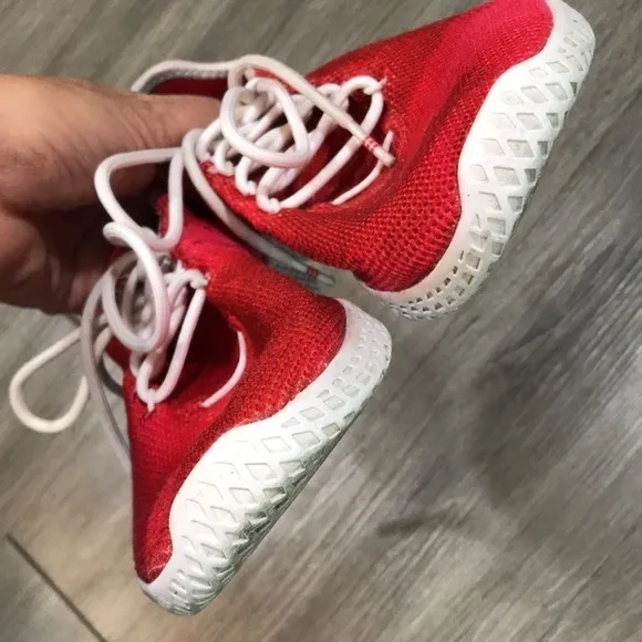 Adidas Hu Holi X Pharrell Williams Men’s Size 9 Red Athletic Sneaker Shoes