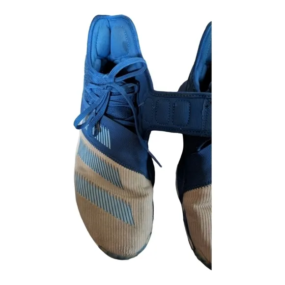 Adidas James Harden B/E 3 Blue Basketball Shoe Lace-up Sneakers Size 8 GUC