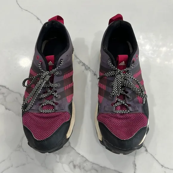 Adidas kanadia tr7 purple trail running shoes women size 9