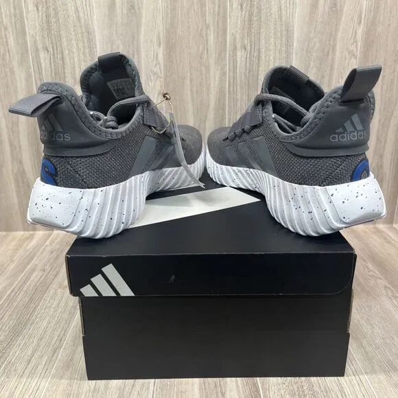 Adidas Kaptir 3.0 Gray White Blue Running Shoes Sneakers IF7315 Men’s Sz 11