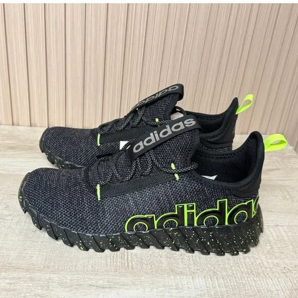 ADIDAS Kaptir 3.0 Unisex Kids Black Lucid Lemon' Athletic Shoes Size 7 IF1672