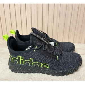 ADIDAS Kaptir 3.0 Unisex Kids Black Lucid Lemon' Athletic Shoes Size 7 IF1672