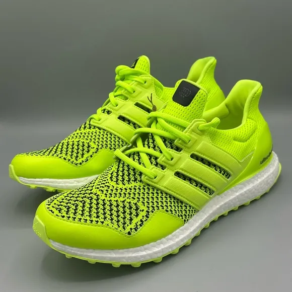 ADIDAS Men’s 13 ULTRABOOST SPIKELESS GOLF SHOES Lucid Lemon/Black IE2136 NEW