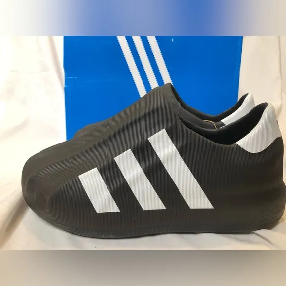 Adidas Men’s AdiFOM Superstar Originals Mule Shoes - Black/White - Size 7