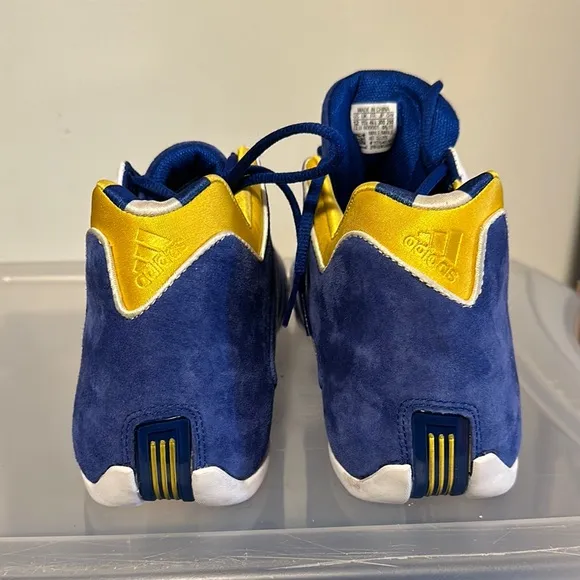 Adidas Men's Blue and White Athletic Shoes