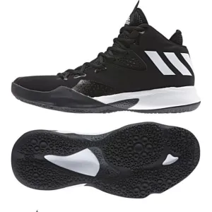 Adidas Men’s Dual Threat 2017 Mid Black White Basketball Shoes BY4182 - Size 9