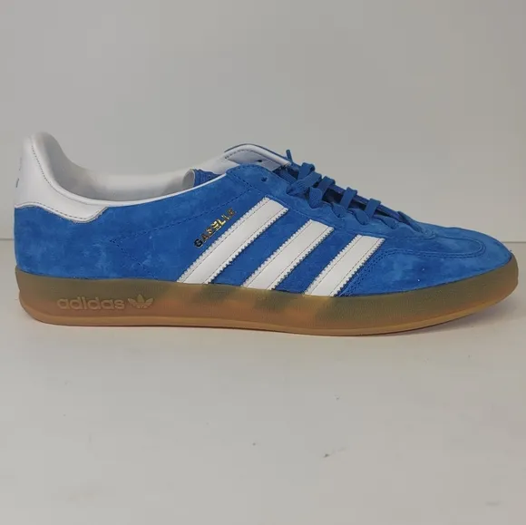 Adidas Men’s Gazelle Indoor Originals Mens Size 11 Blue Bird Gum H06260 Shoes