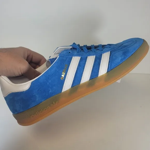 Adidas Men’s Gazelle Indoor Originals Mens Size 11 Blue Bird Gum H06260 Shoes