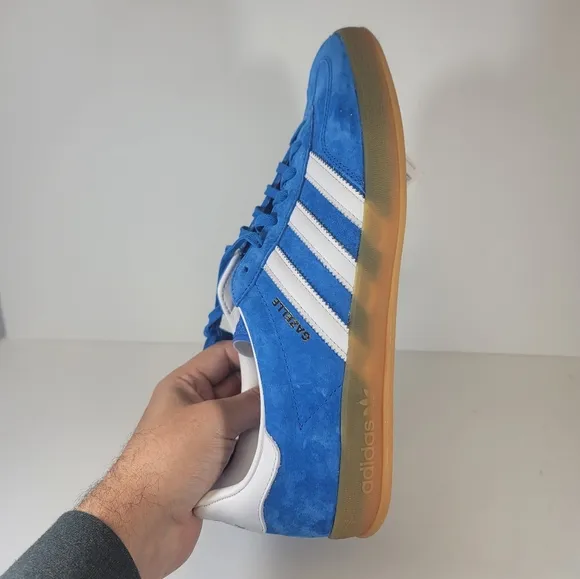 Adidas Men’s Gazelle Indoor Originals Mens Size 11 Blue Bird Gum H06260 Shoes