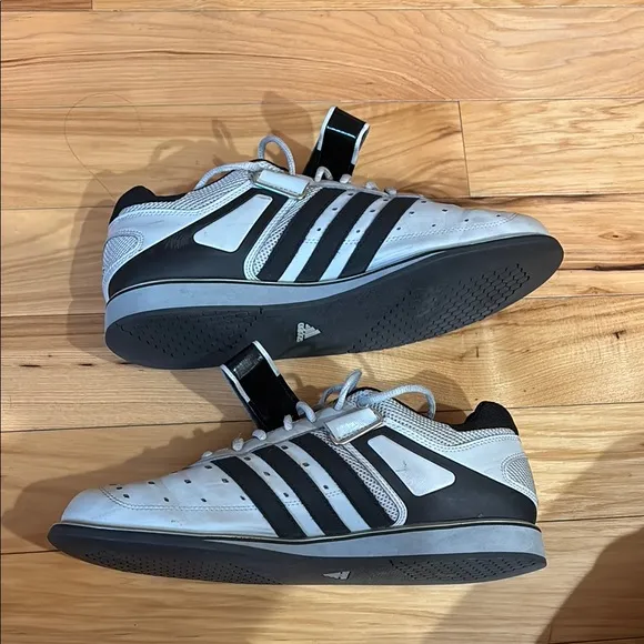 Adidas Men's Gray and Black Weightlifting Shoes SZ 10.5