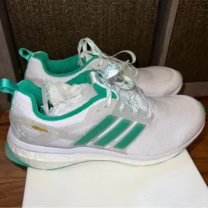 ADIDAS Men’s White &amp; Green Energy Boost Concepts Shiatsu Shoes Size 9 NEW