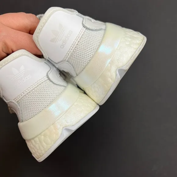 Adidas Nite Jogger Shoes Iridescent White