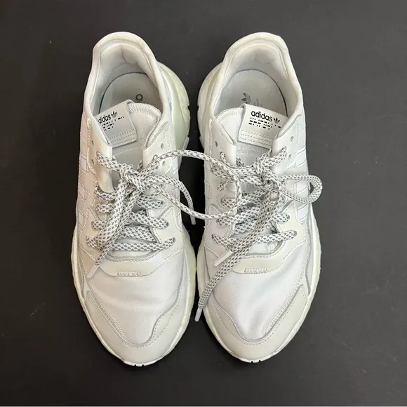 Adidas Nite Jogger Shoes Iridescent White