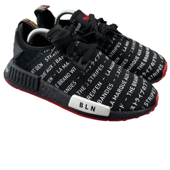 Adidas NMD R1 Berlin Edition Boost BLN Black Youth Men’s 5.5 Shoes
