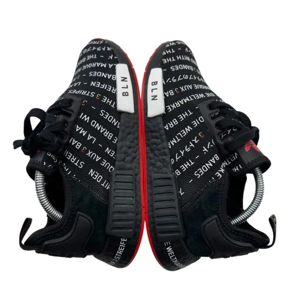 Adidas NMD R1 Berlin Edition Boost BLN Black Youth Men’s 5.5 Shoes