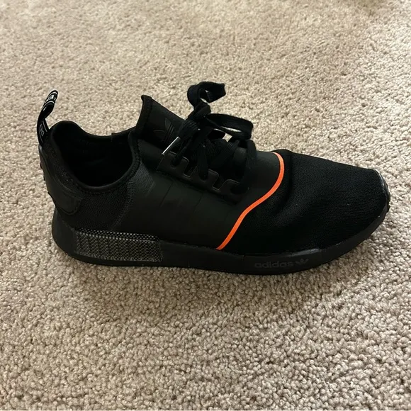 Adidas NMD R1 Core Black Solar Red Men’s Size 13