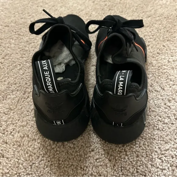Adidas NMD R1 Core Black Solar Red Men’s Size 13