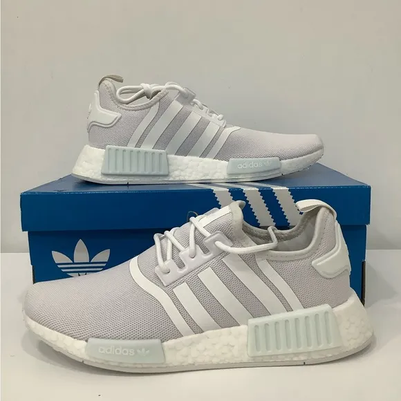 Adidas NMD R1 Primeblue Triple White GZ9259 Men’s Shoes Sneaker Size 8 New