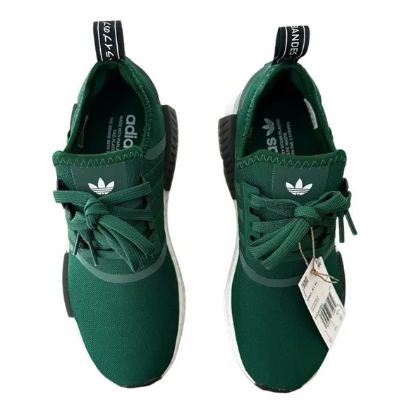 Adidas NMD R1 X Parley Dark Green Core Black White Womens Running Shoes Size 8.5