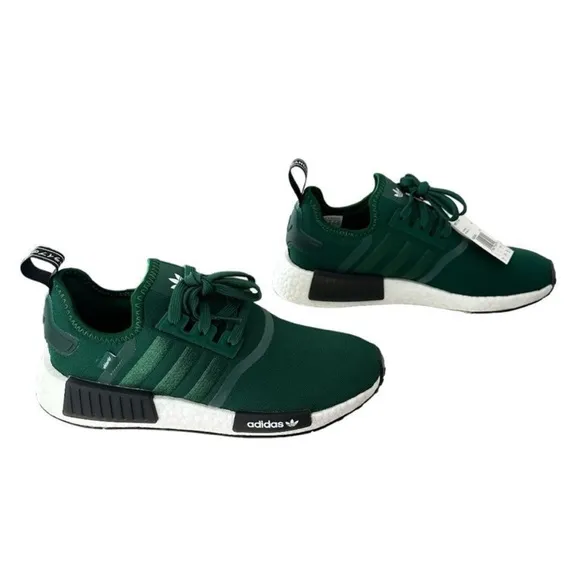Adidas NMD R1 X Parley Dark Green Core Black White Womens Running Shoes Size 8.5