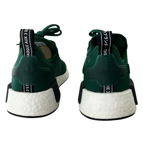 Adidas NMD R1 X Parley Dark Green Core Black White Womens Running Shoes Size 8.5