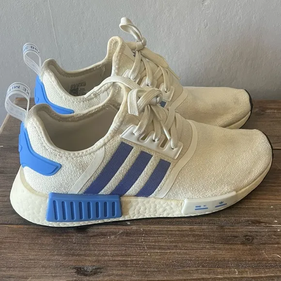 Adidas NMD_1 White and Blue Shoes Size 10 Women’s