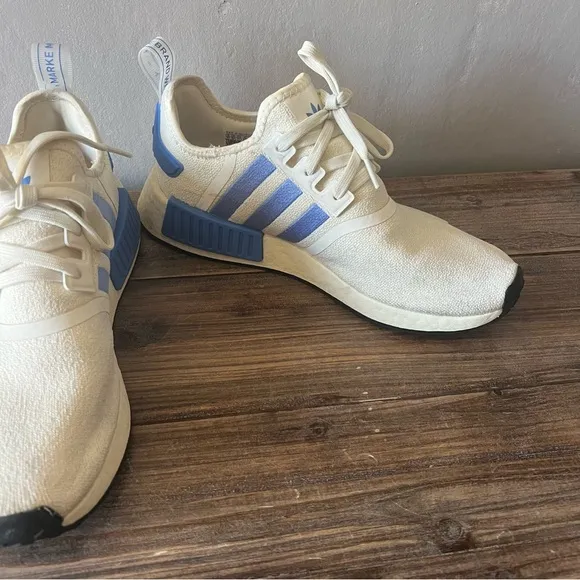 Adidas NMD_1 White and Blue Shoes Size 10 Women’s