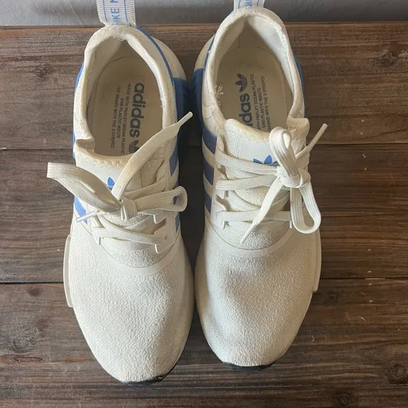 Adidas NMD_1 White and Blue Shoes Size 10 Women’s