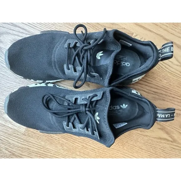Adidas Nmd_R1 Sneaker Shoe Men’s Size 11.5 Color Splash Midnight Black/White