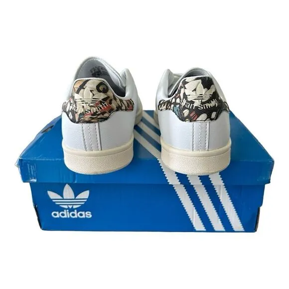 Adidas Original Stan Smith Butterfly Touched Women’s Athletic Shoe Size 7 White