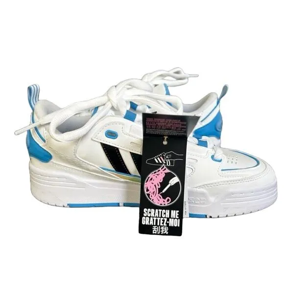 Adidas Original's ADI2000 Lifestyle‎ Shoes Kid's Unisex White/Pulse Blue Size 7